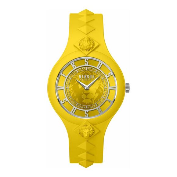 Versus Versace Fire Island Studs Strap Watch Yellow Womens - Picture 1 of 5